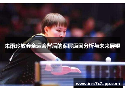 朱雨玲放弃全运会背后的深层原因分析与未来展望